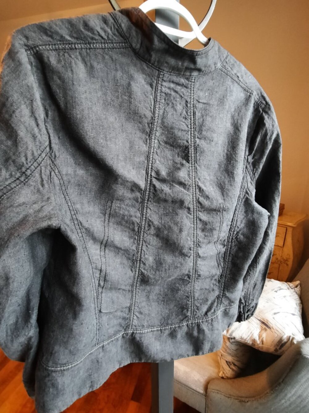 Linen, Olsen Europe Charcoal jacket - Picture 6 of 8